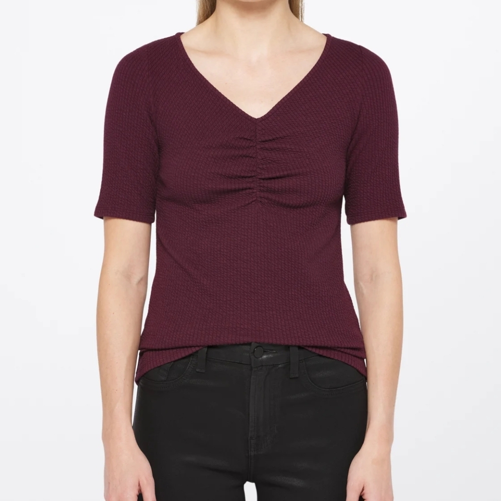 Purple Short Sleeve Tee Top